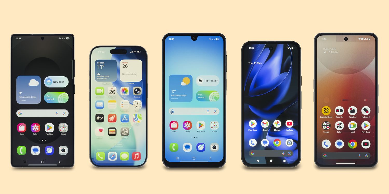 Our phone experts' top five smartphones of 2025