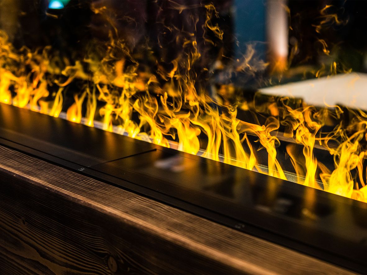 Coal imitation electric fireplace