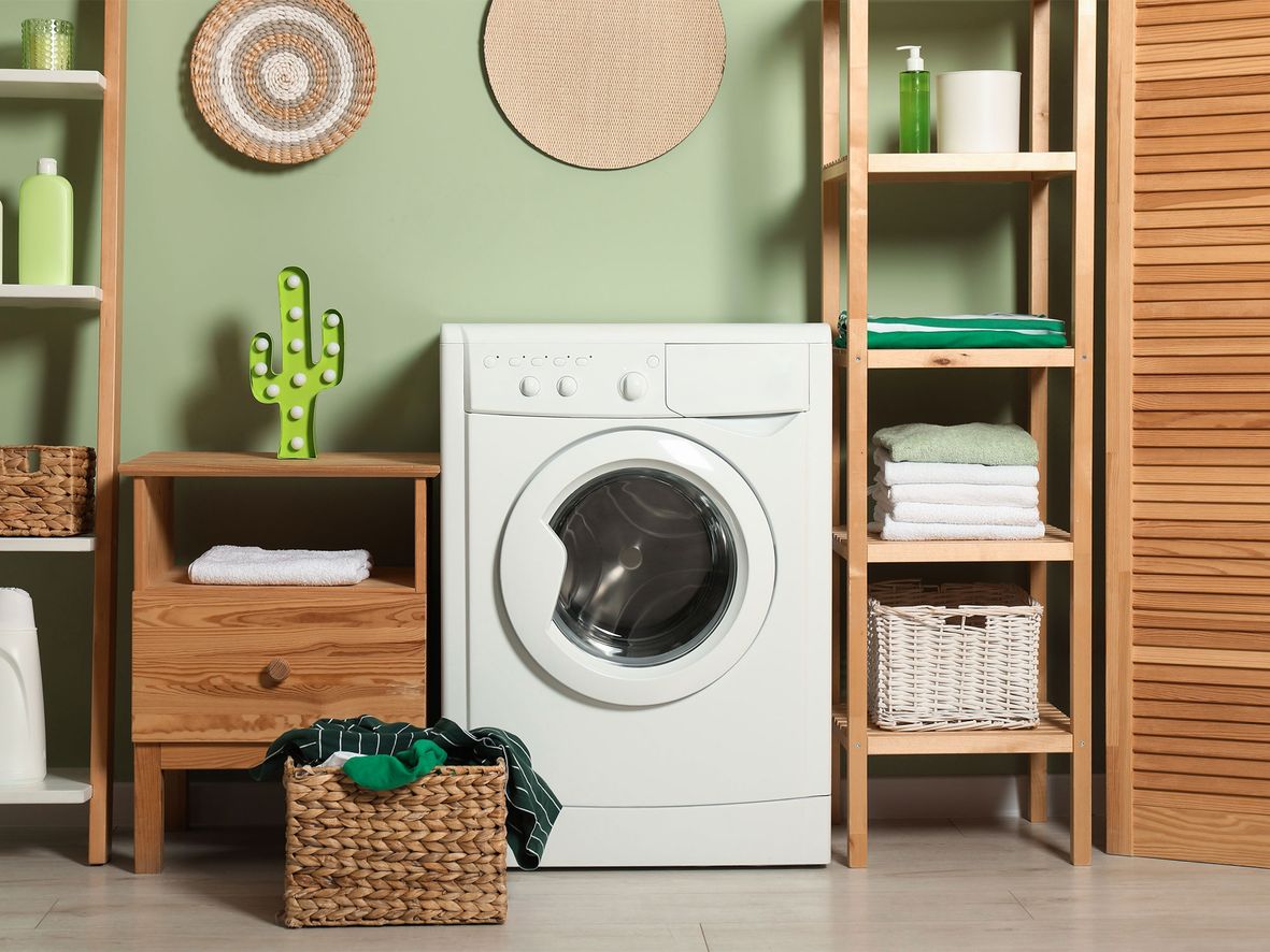 If you keep the décor consistent with the rest of the house, your laundry room will feel like an extension of the home rather than just a room to do chores in.