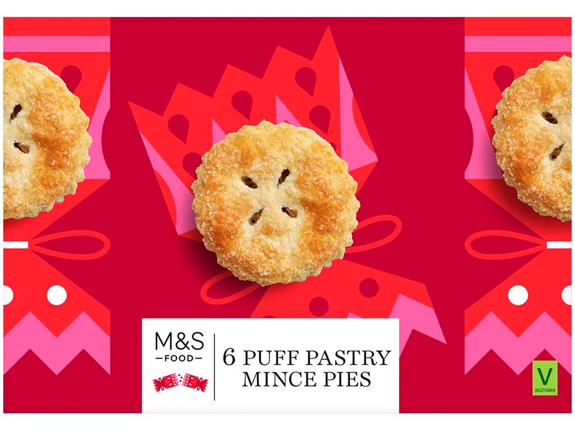 M&S 6 All Butter Puff Pastry Mince Pies