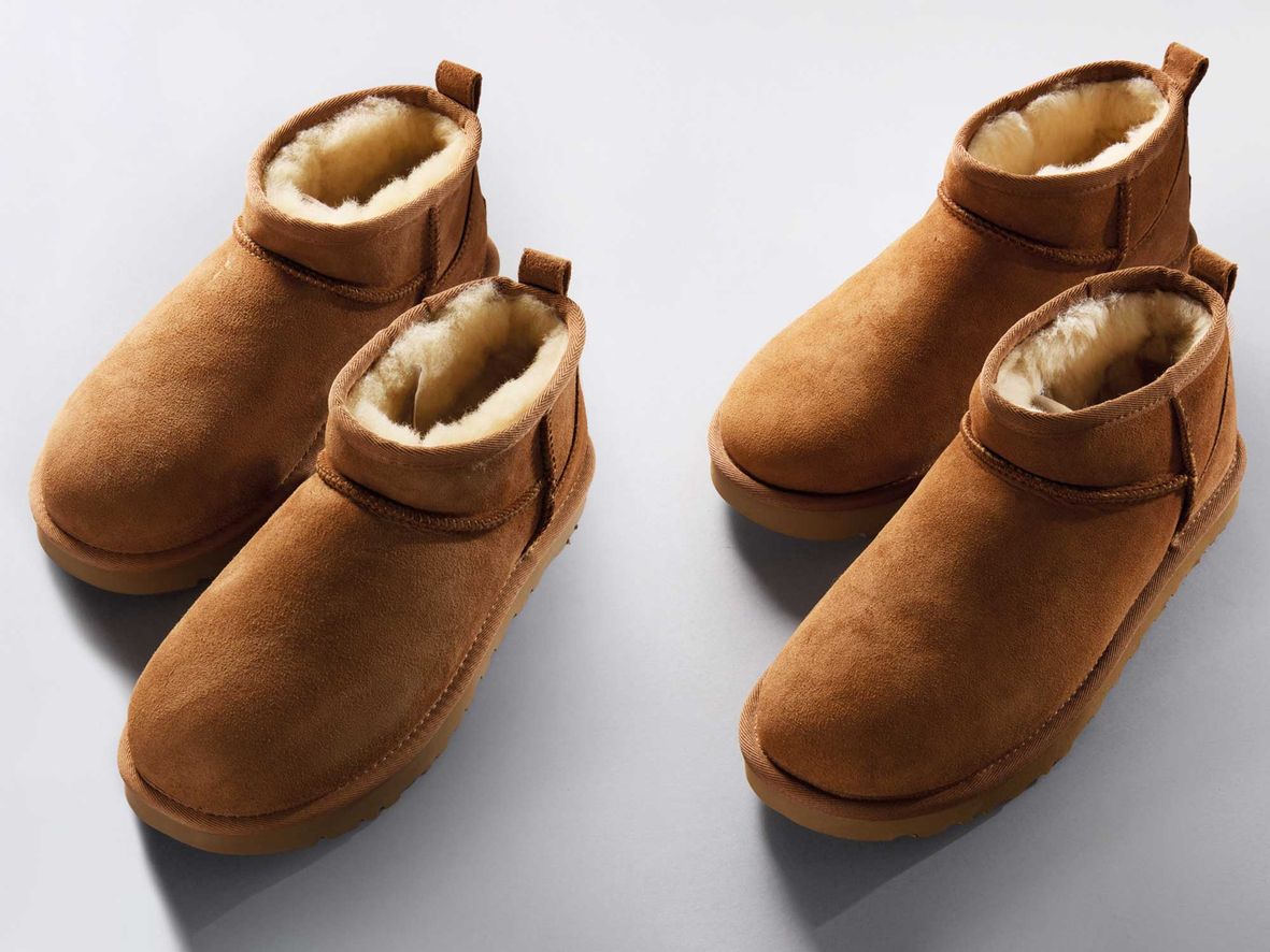 Picture of fake Ugg boots and real Ugg boots