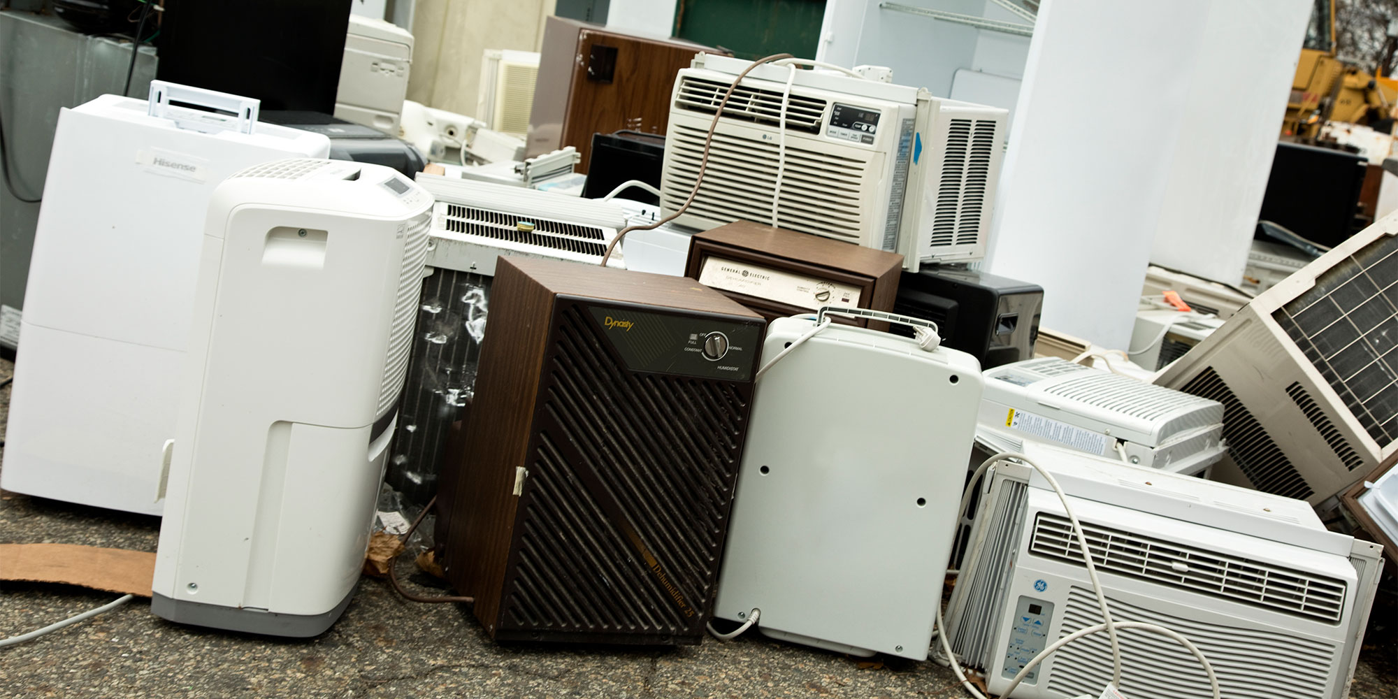 Discarded air conditioners
