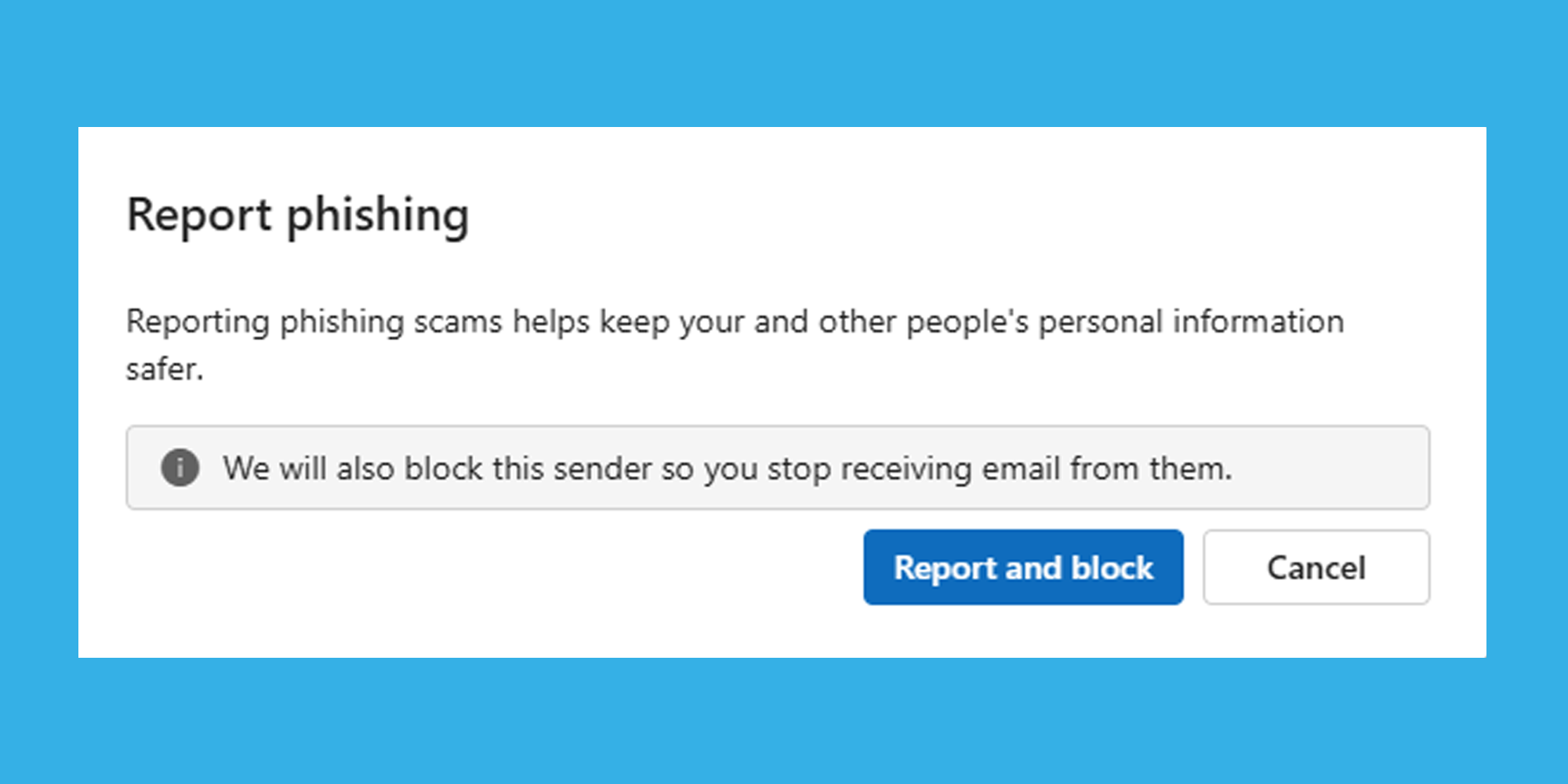 Phishing report