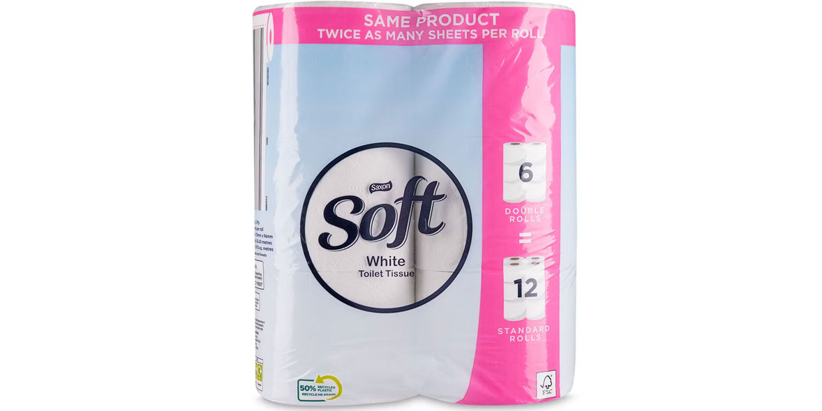 Aldi Saxon soft toilet tissue