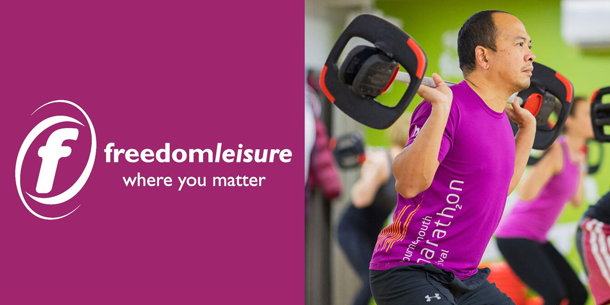 Freedom leisure gym review image man weightlifting 