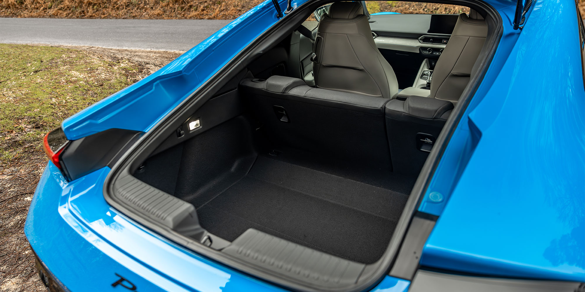 The boot area of the Honda Prelude