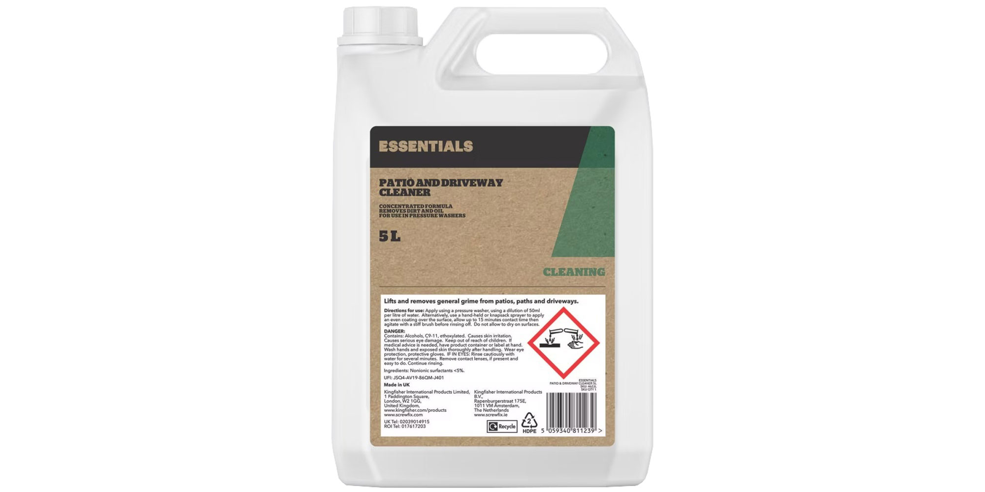 essentials patio and driveway cleaner