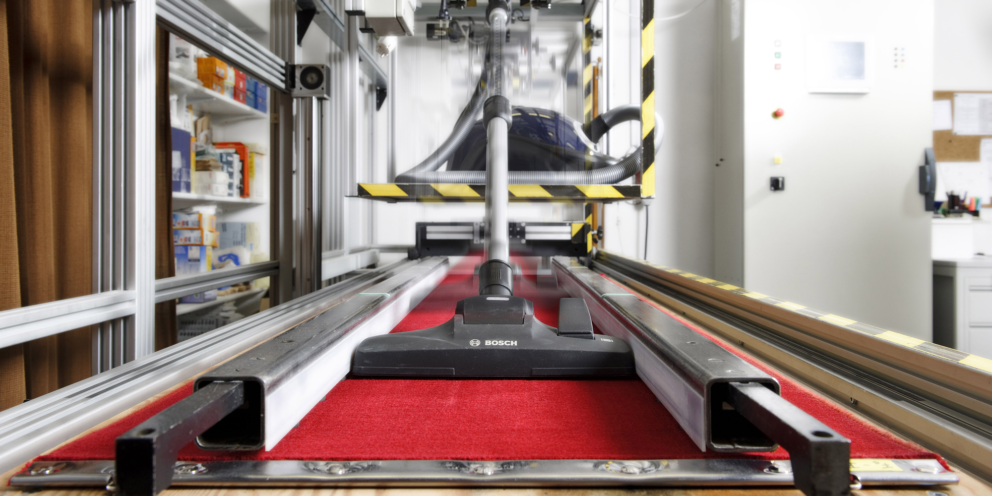 Our vacuum cleaner testing is conducted in a custom-built rig in our specialist lab