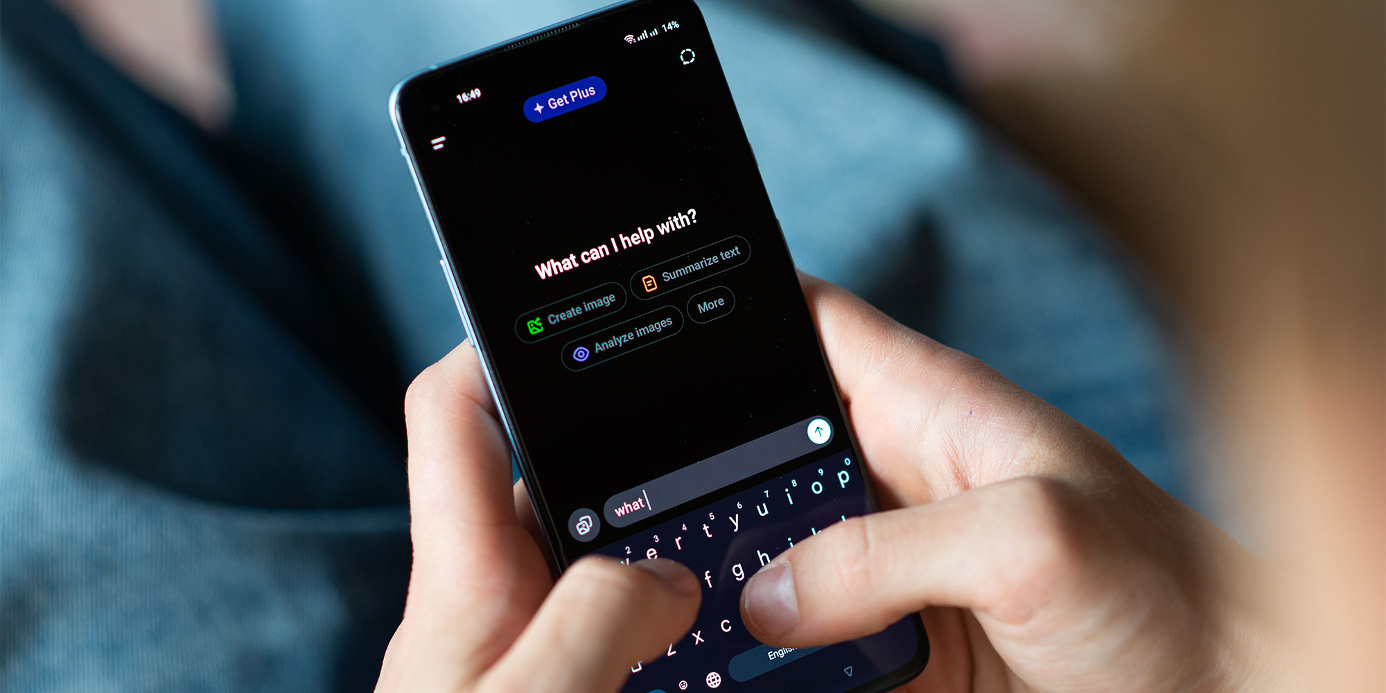 Using ChatGPT on a smartphone