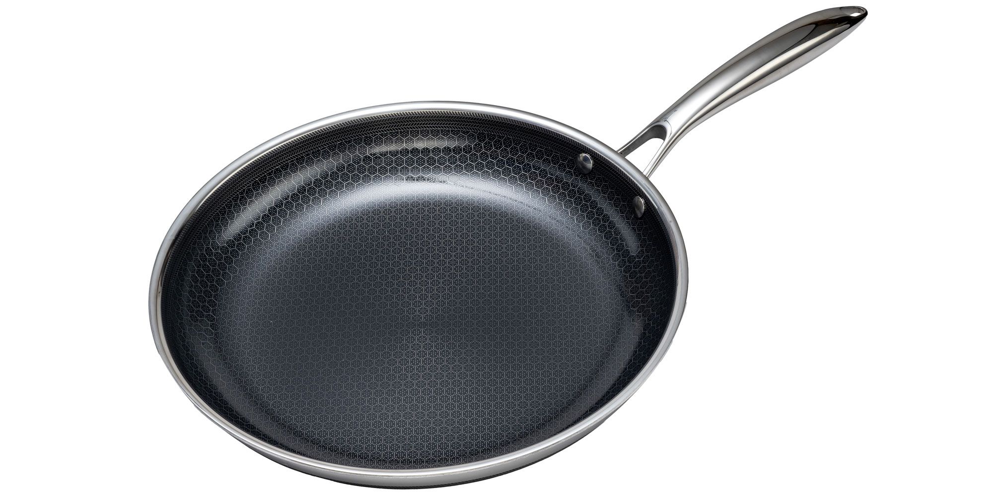 Hexclad hybrid non-stick frying pan
