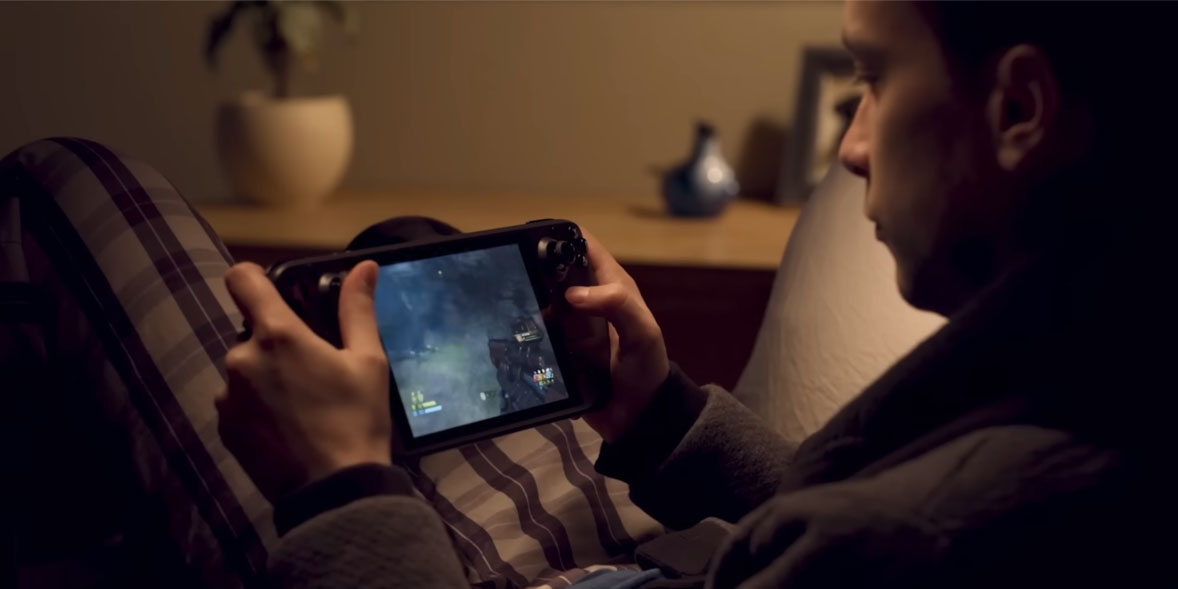 Gaming on a Steam Deck at home