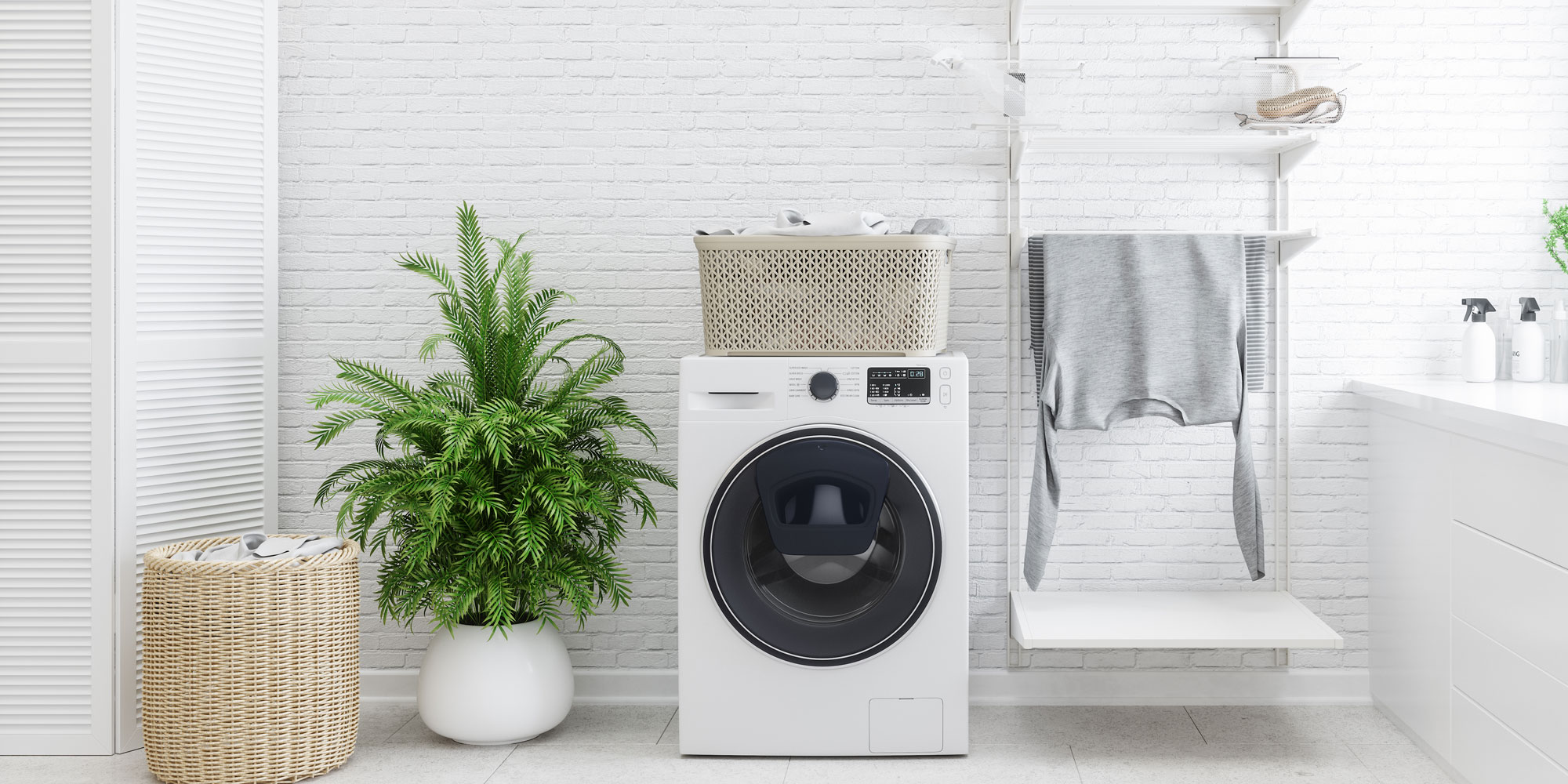 Premium white washer-dryer