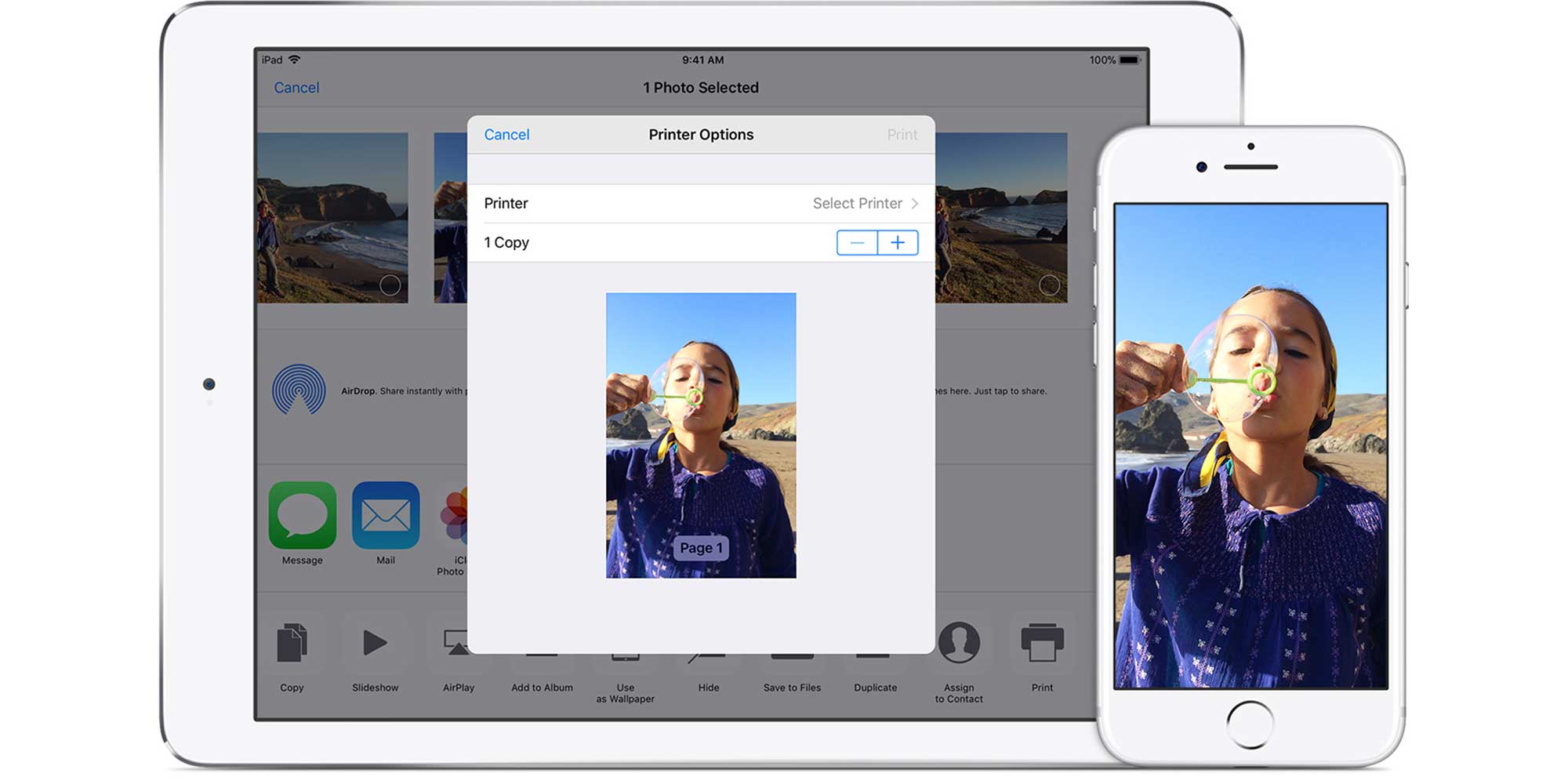 Apple AirPrint and printer apps