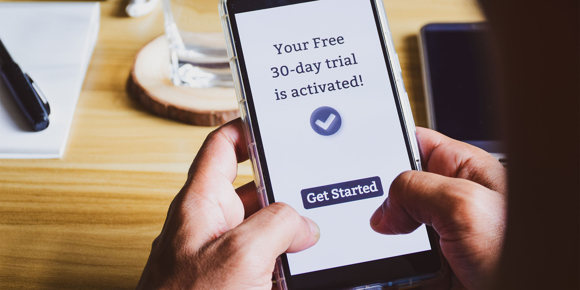 A scam subscription on a phone