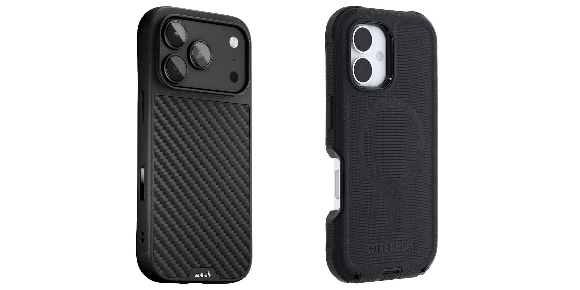 Mous Limitless 6.0 (left) and Otterbox Defender (right)