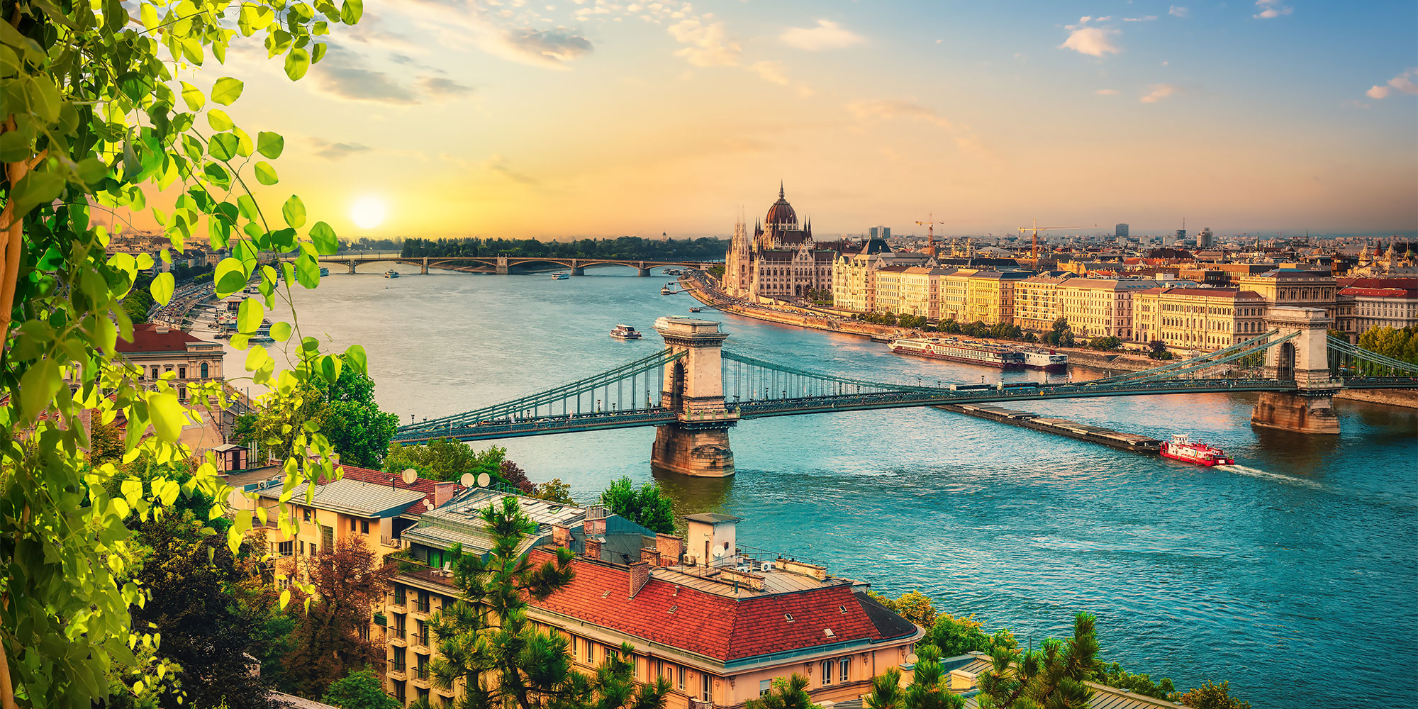 Budapest on sunny day