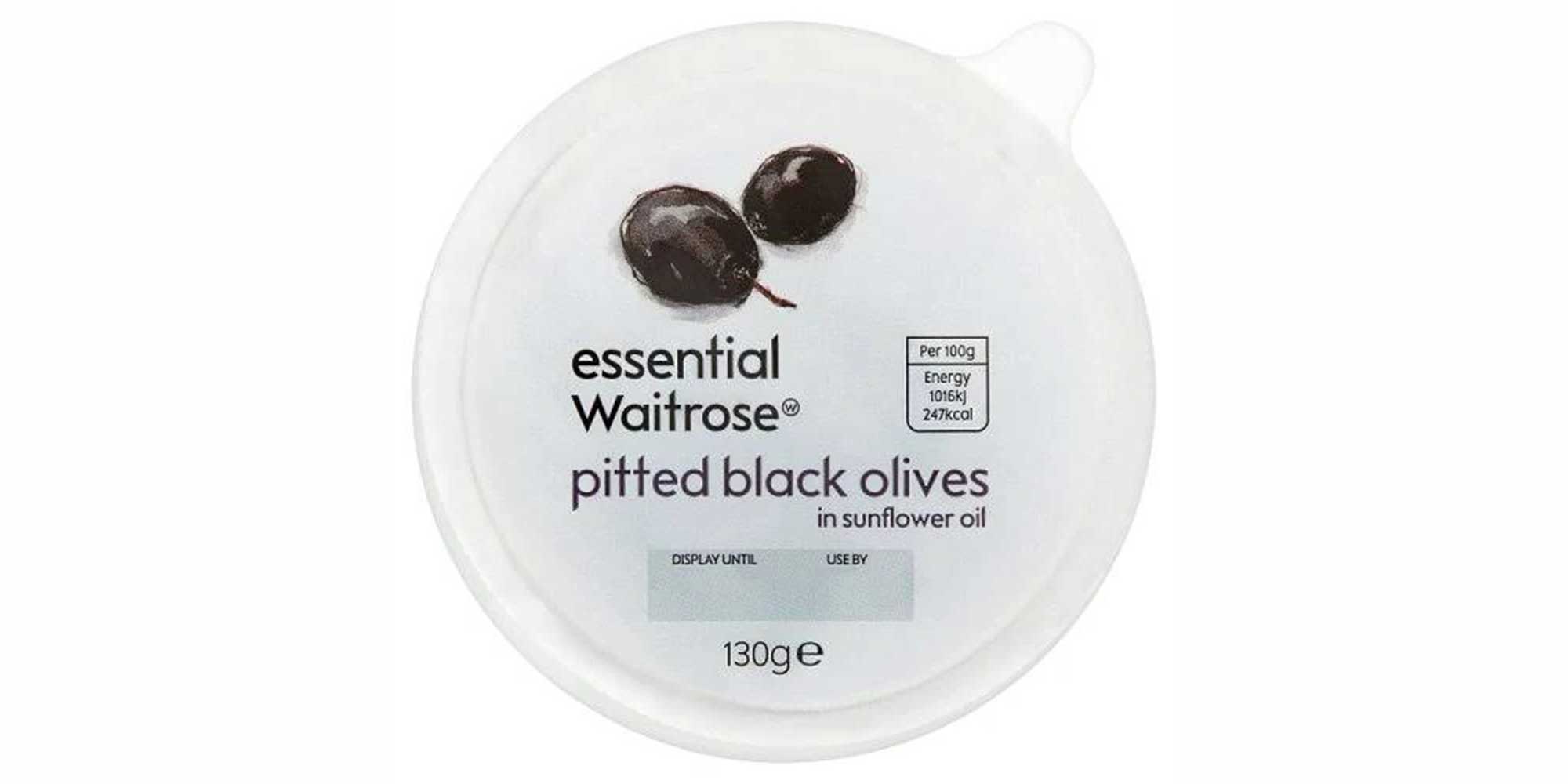 Waitrose pitted black olive recall