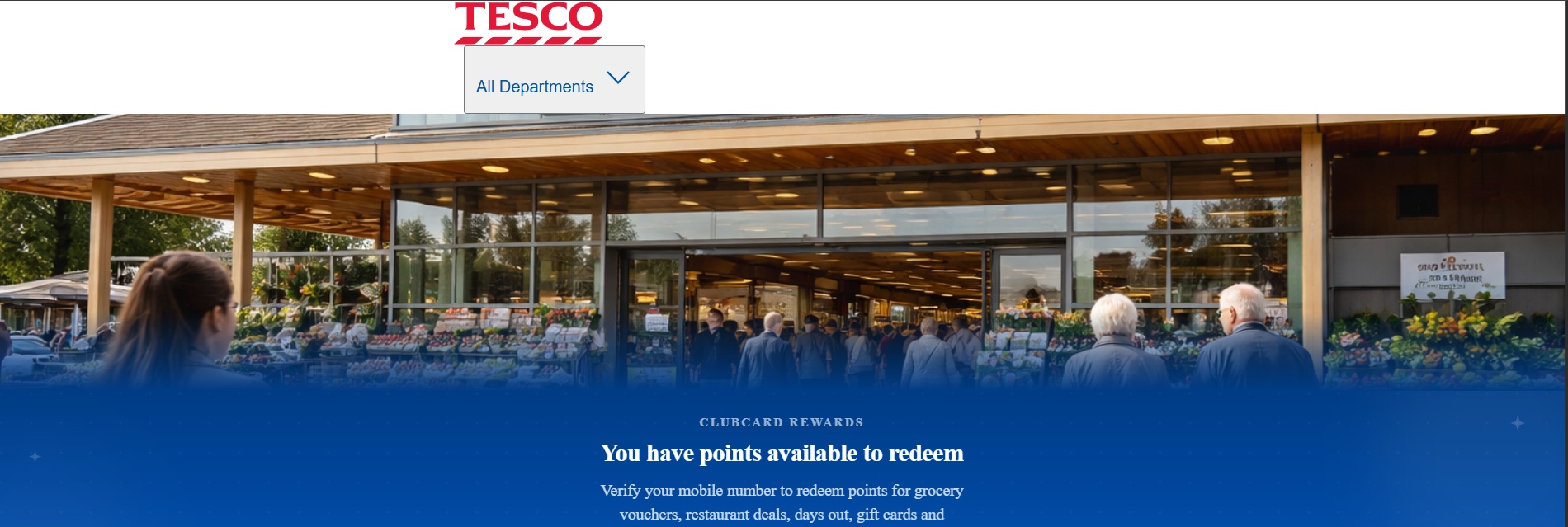 A scam website impersonating Tesco