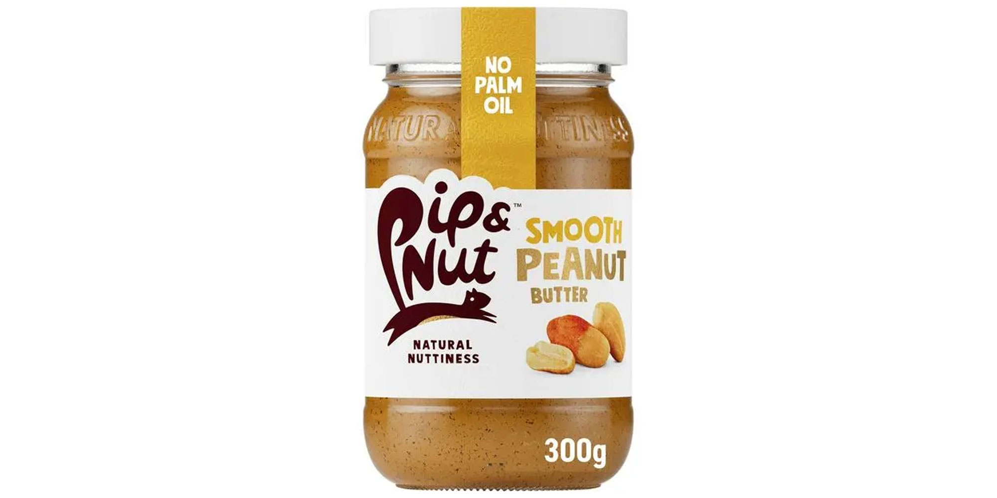 Jar of Pip & Nut smooth peanut butter