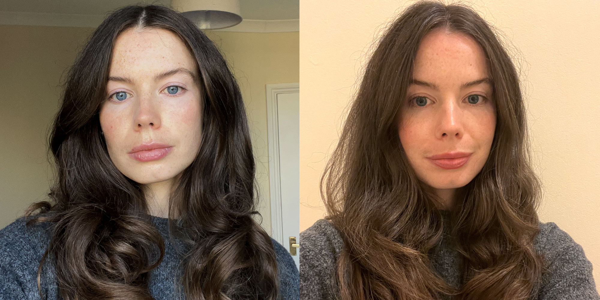 Curls at the start vs end of the day.