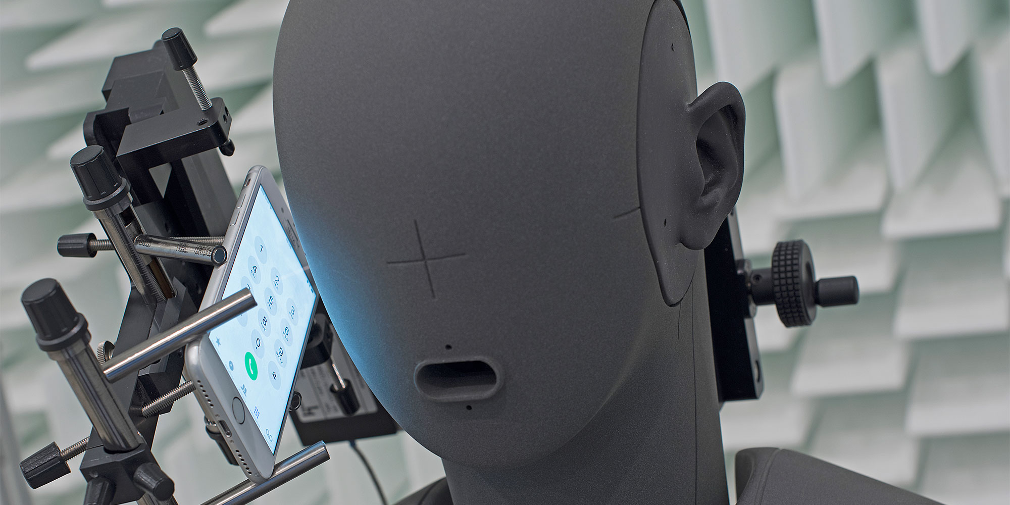 We measure speech quality in our lab testing, rating phones acoustically on how well they transmit and receive sound.