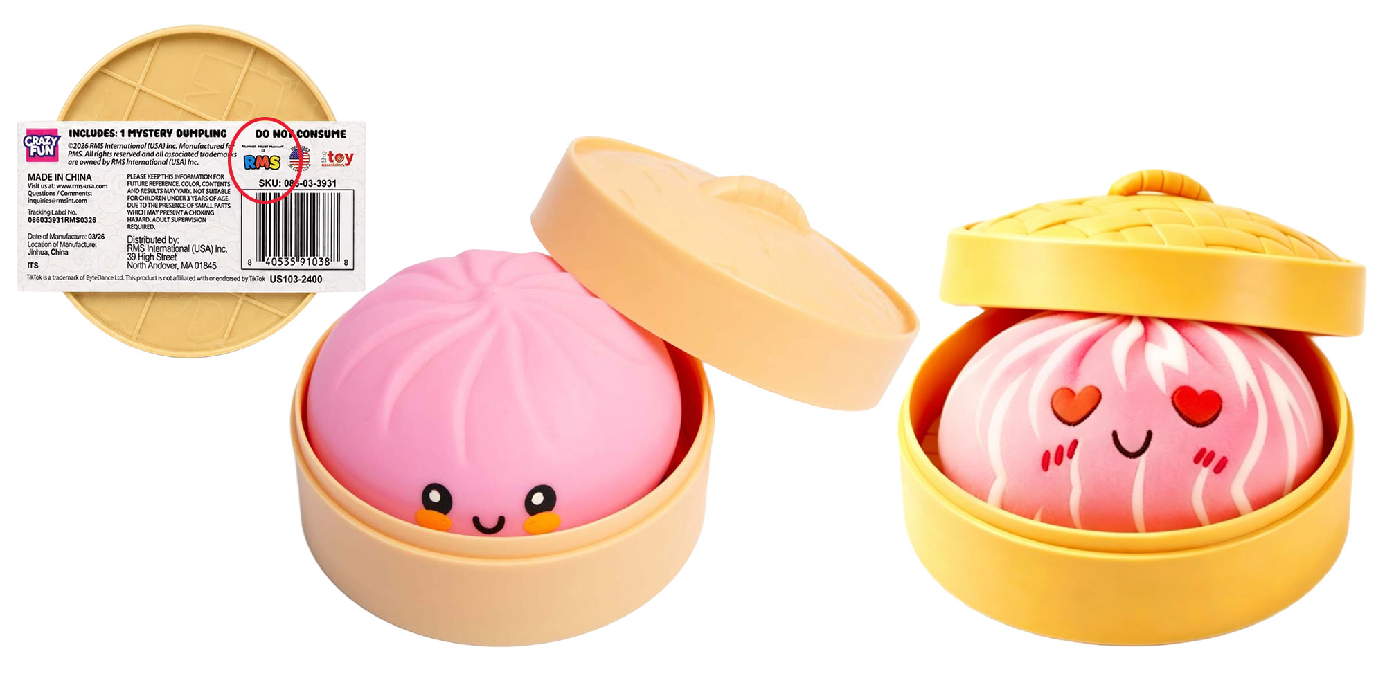 A real RMS Squishy Dumpling (left) vs. a lookalike (right)