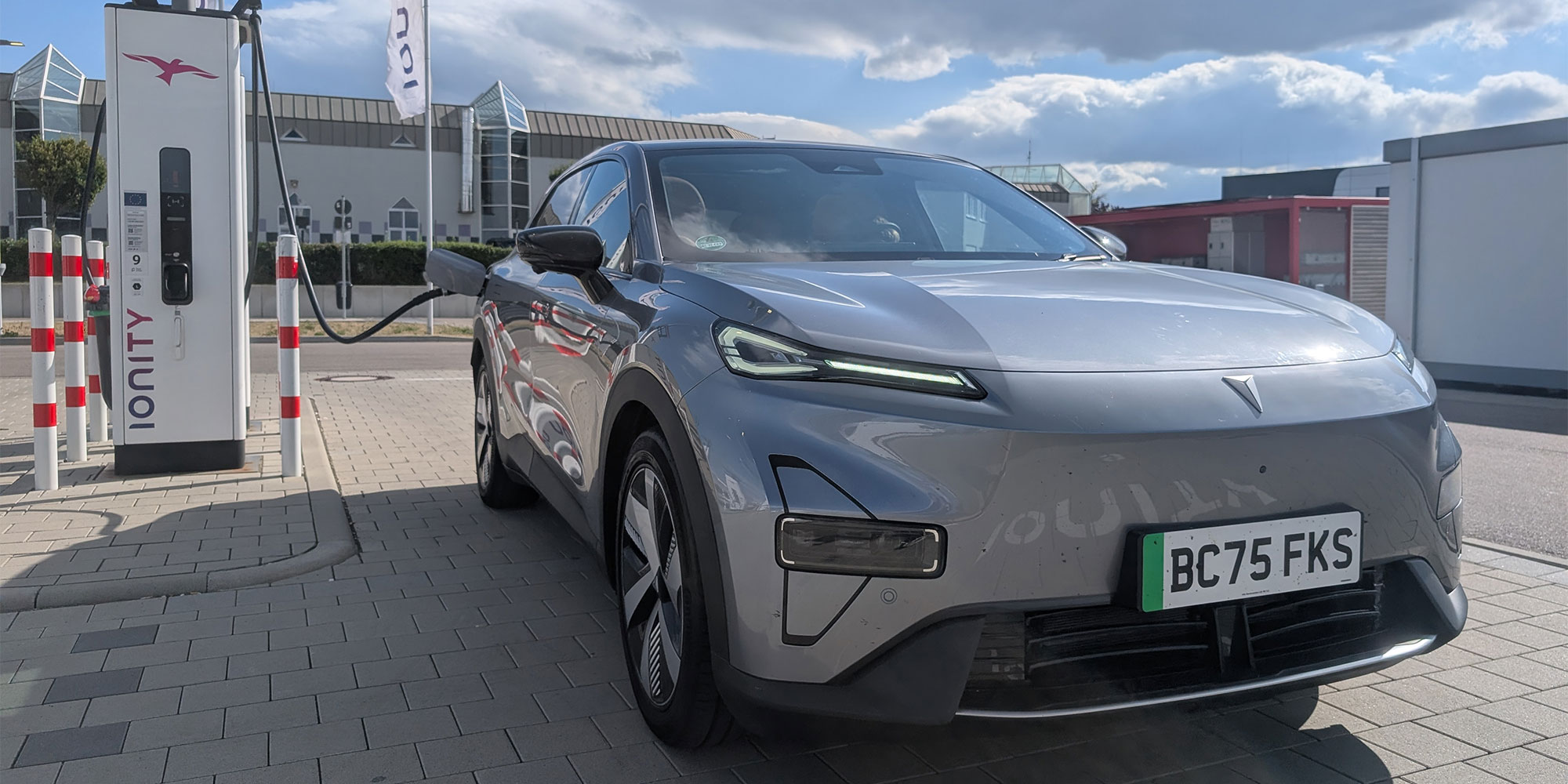Changan Deepal S05 electric car at Ionity charging station