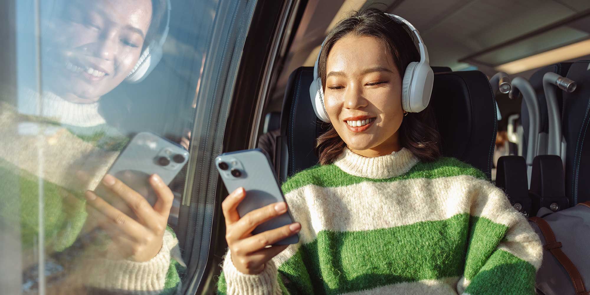 Listening to podcast