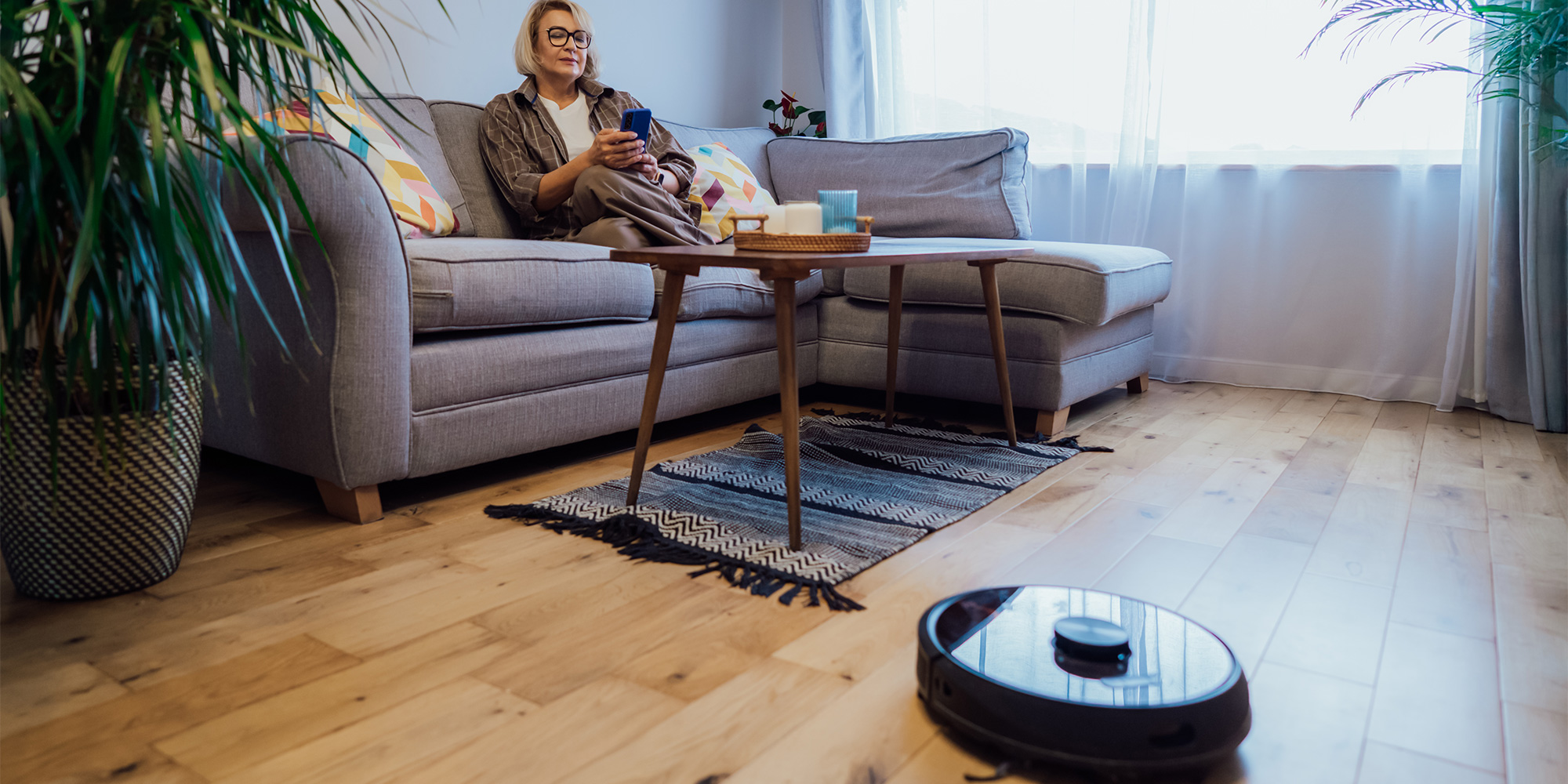 Robot vac on hard floors