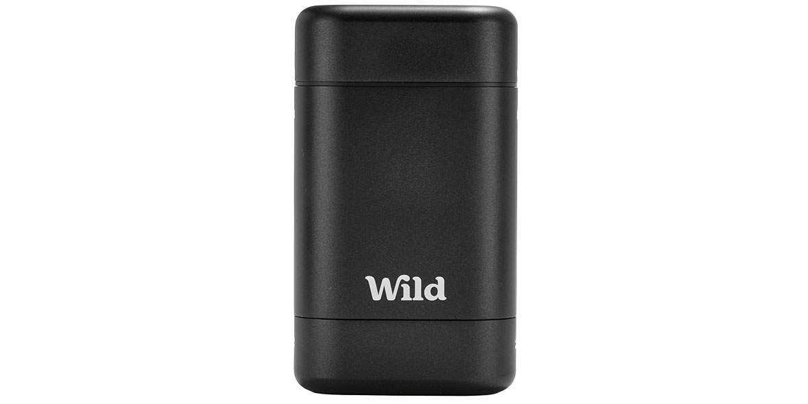 Wild natural stick deodorant in black case