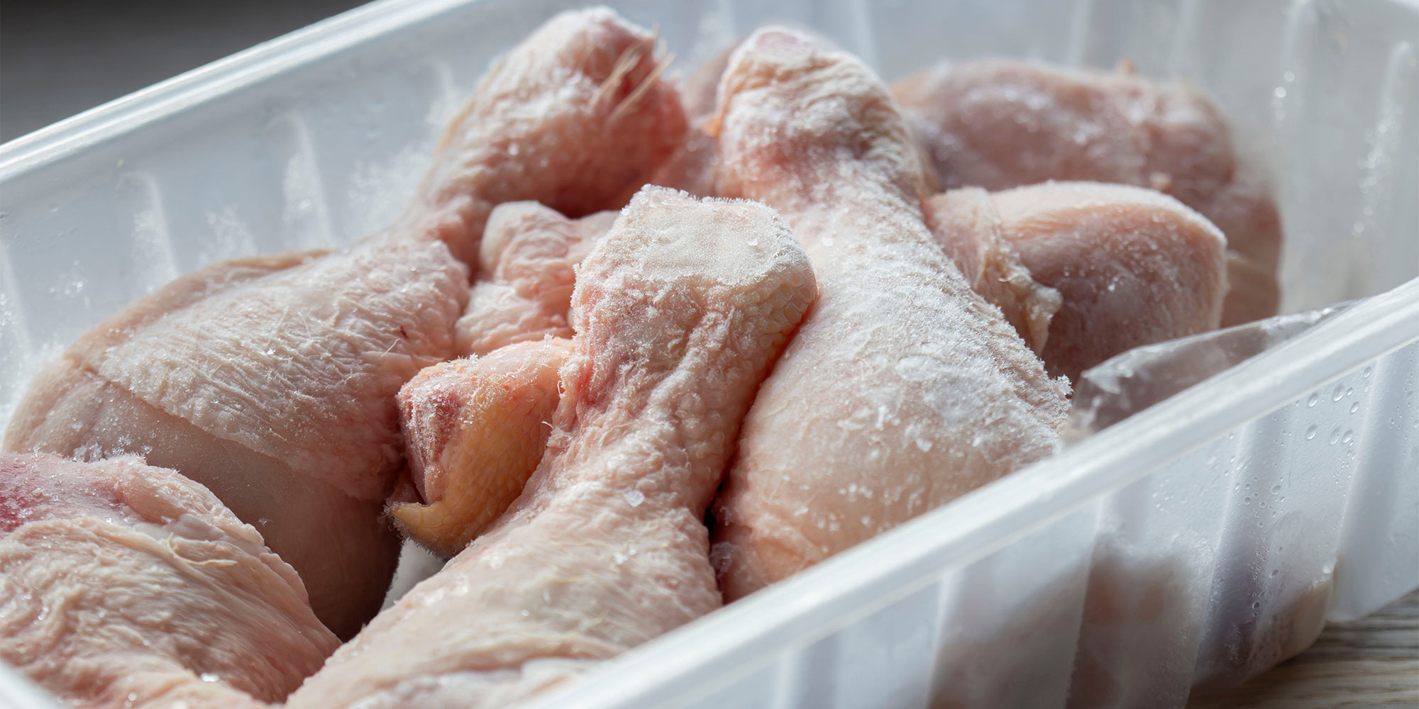 frozen chicken defrosting