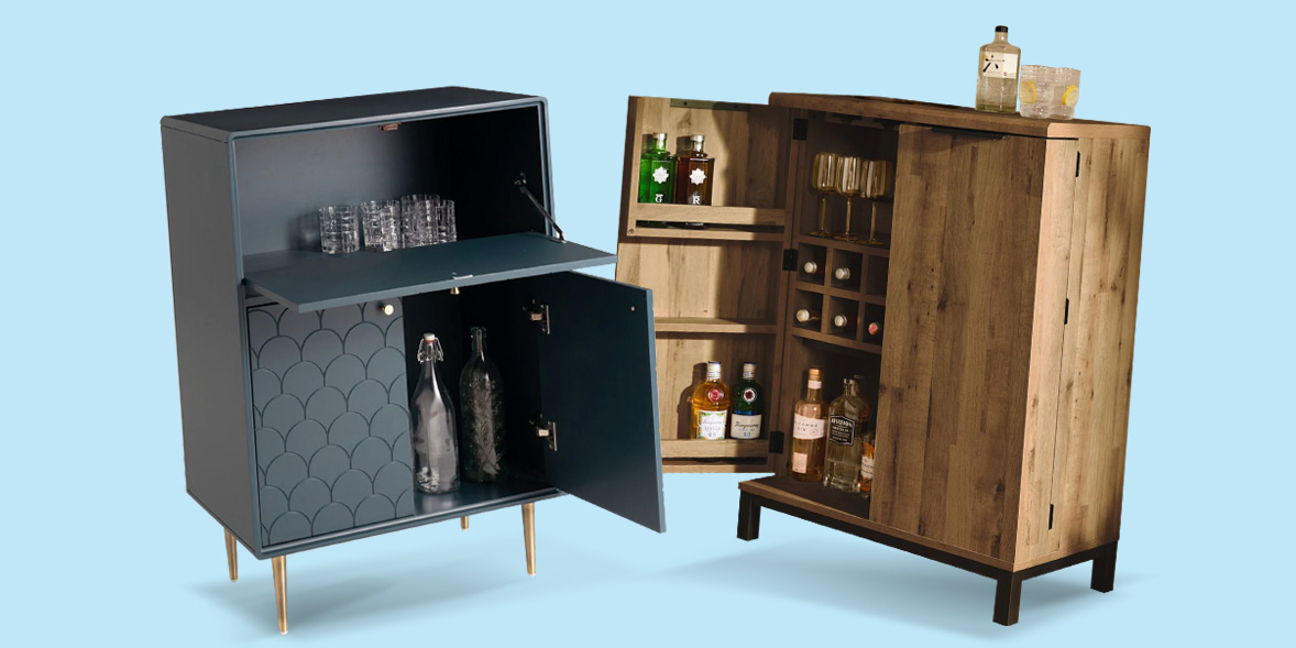 Two drinks cabinets