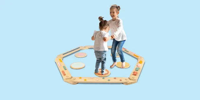 Wooden Balance Beam Set
