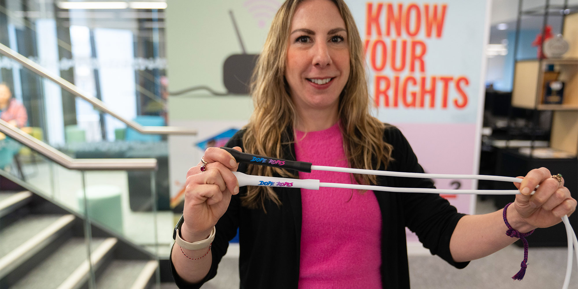 Alison with her Dope Rope