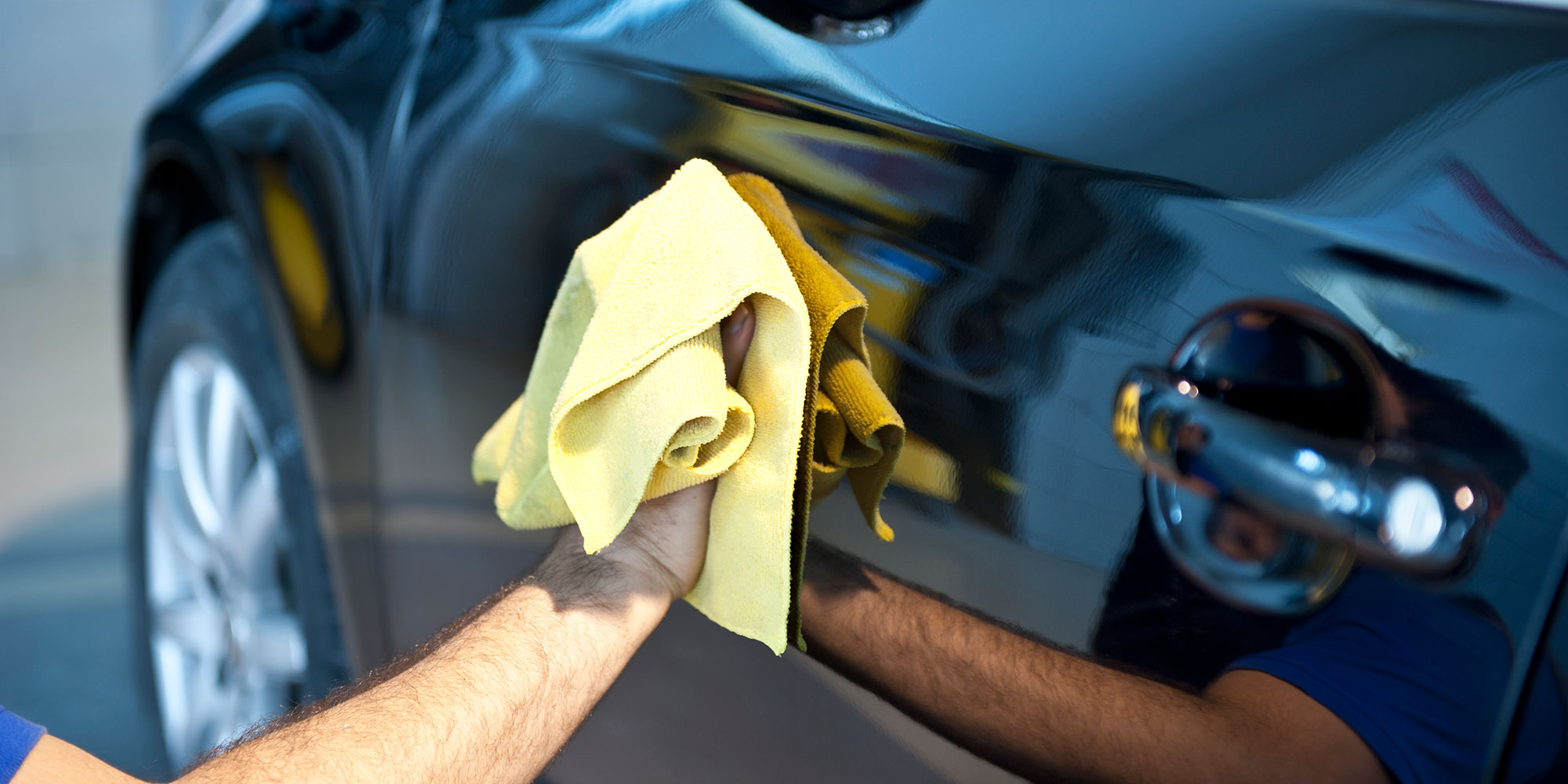 Washing a car