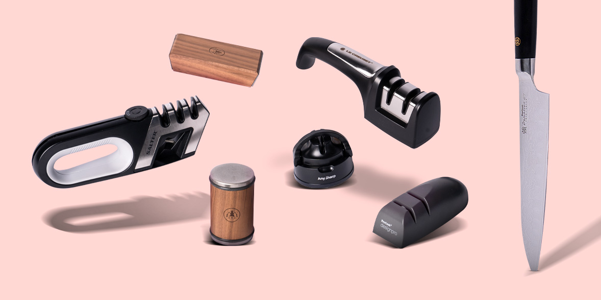 Knife sharpeners and a knife