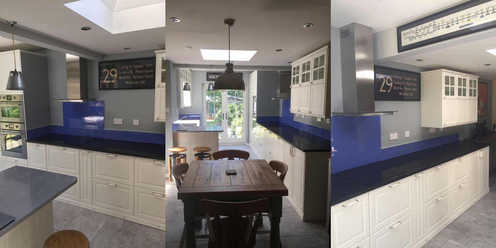 Series of three pictures of Chris' kitchen