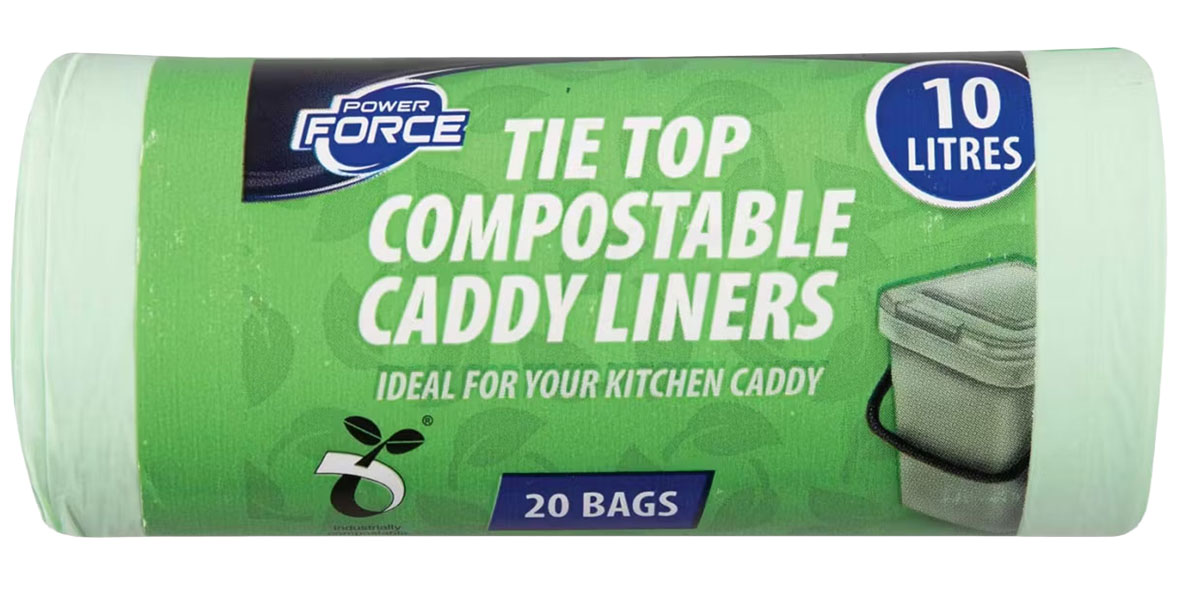 Aldi Power Force Compostable Caddy Liners 10L