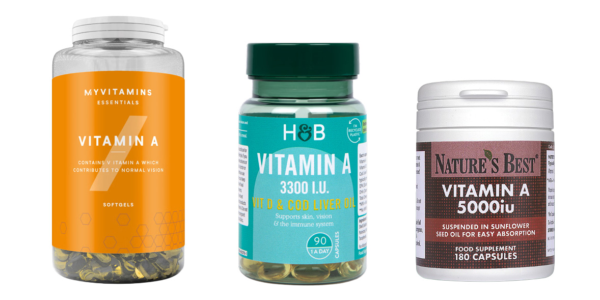 Vitamin A supplements composite image