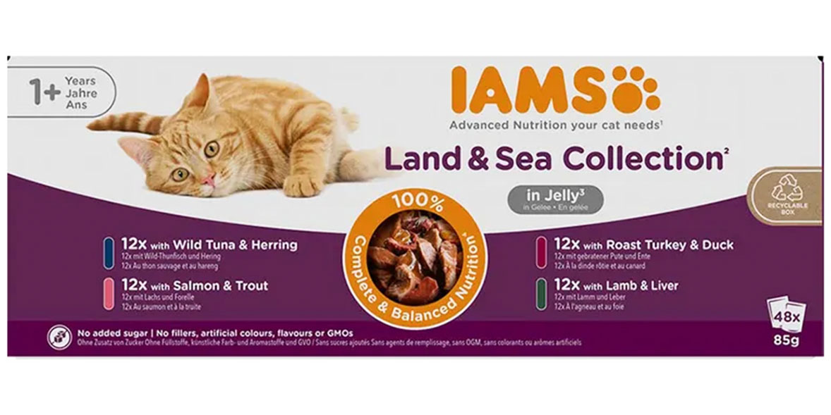 IAMS Land & Sea Collection in jelly cat food