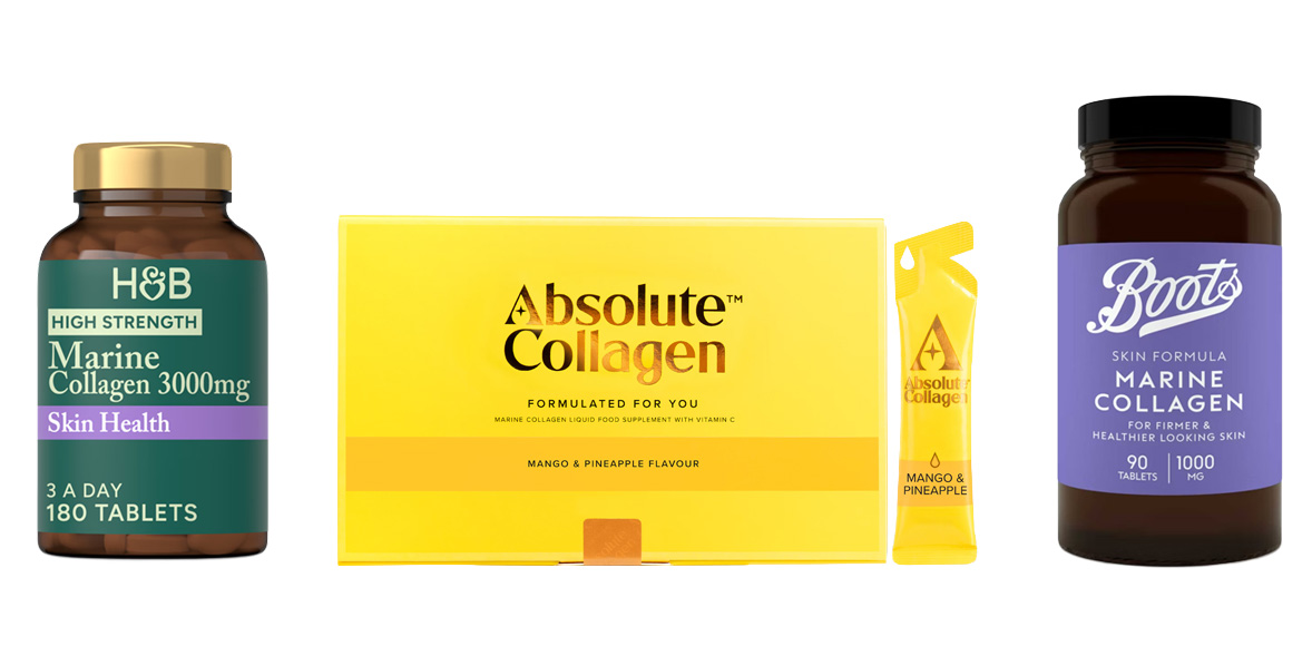 A variety of different collagen supplements