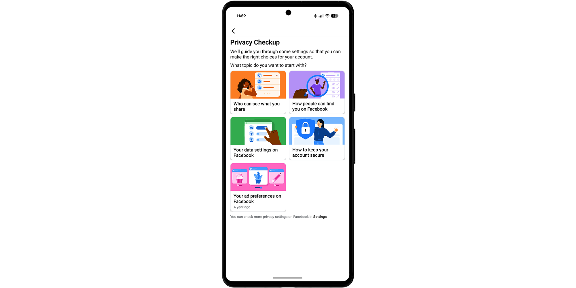 Privacy Checkup on Facebook