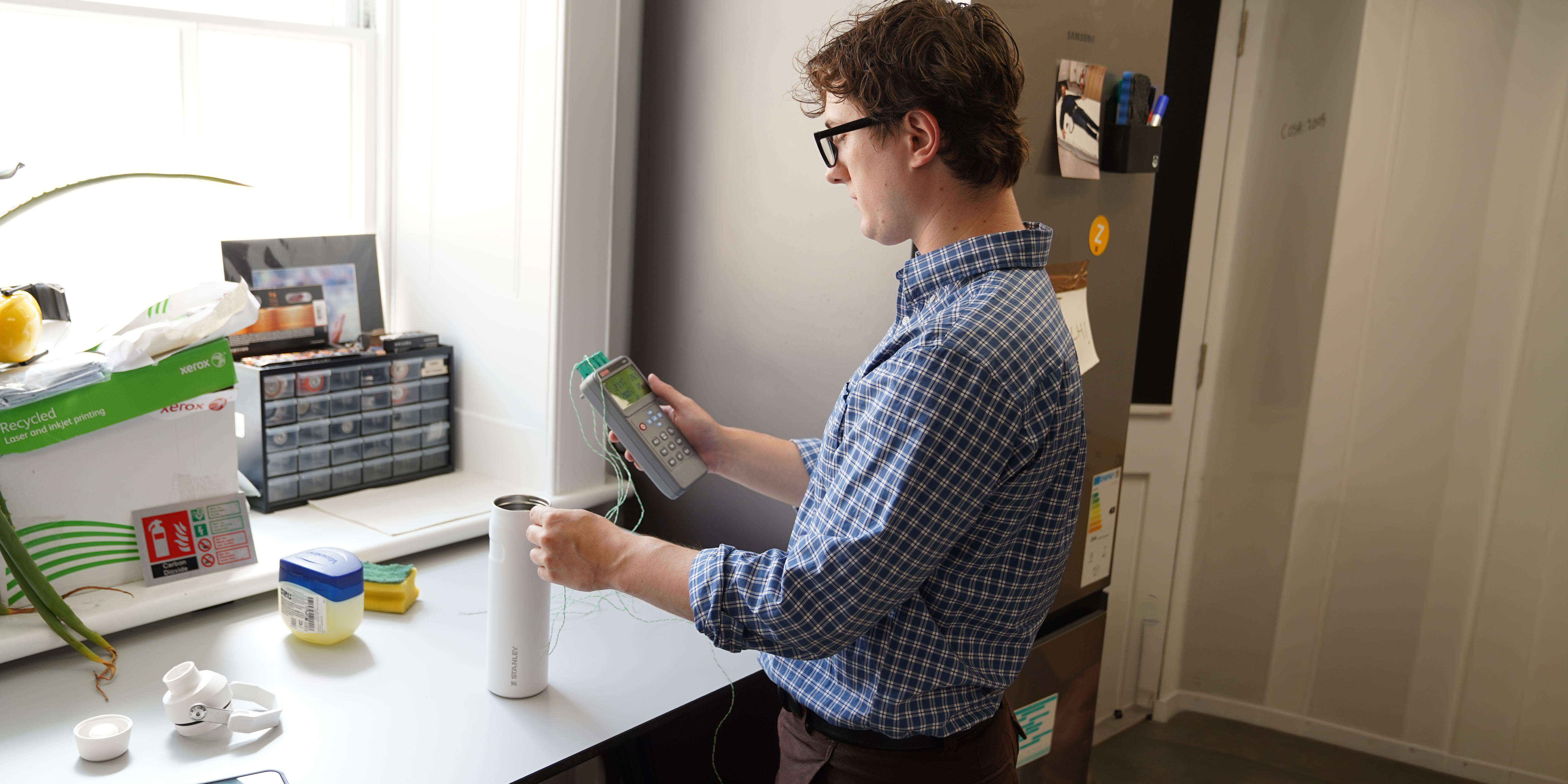 water bottle testing photo
