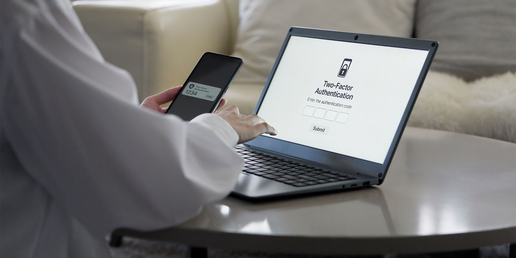 Using two-factor authentication