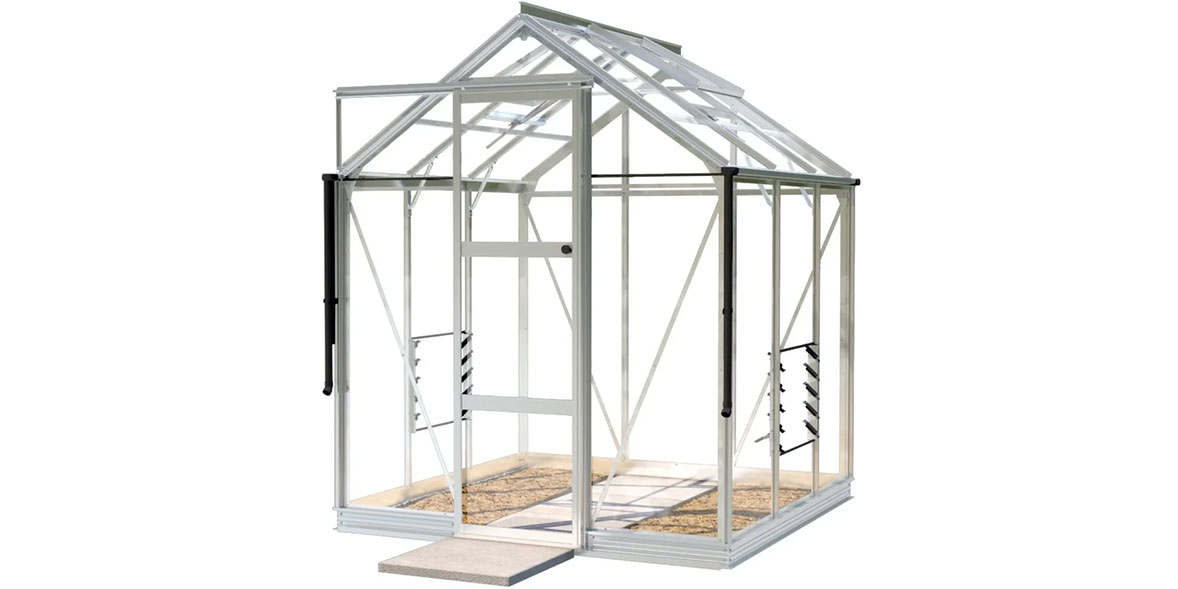 Rhino Classic 6x6 Greenhouse - Plain Aluminium