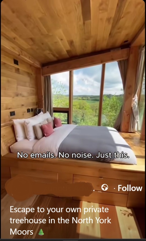 A scam advert on Facebook posting a non-existent holiday using stolen images