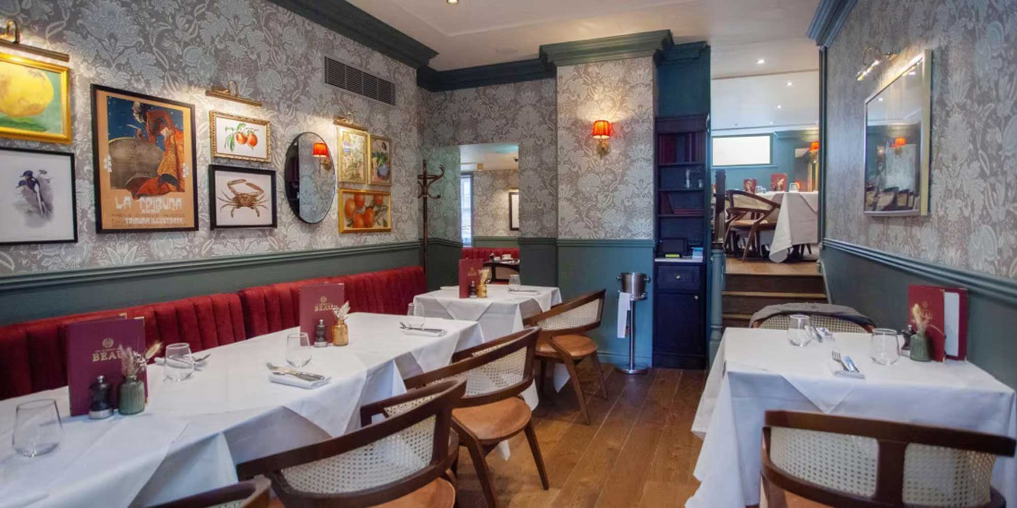 Restaurant area at Hotel Indigo in Bath
