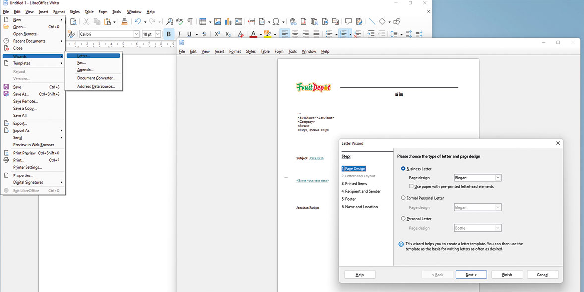 LibreOffice templates