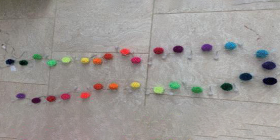 Recalled Rainbow pom pom fairy lights