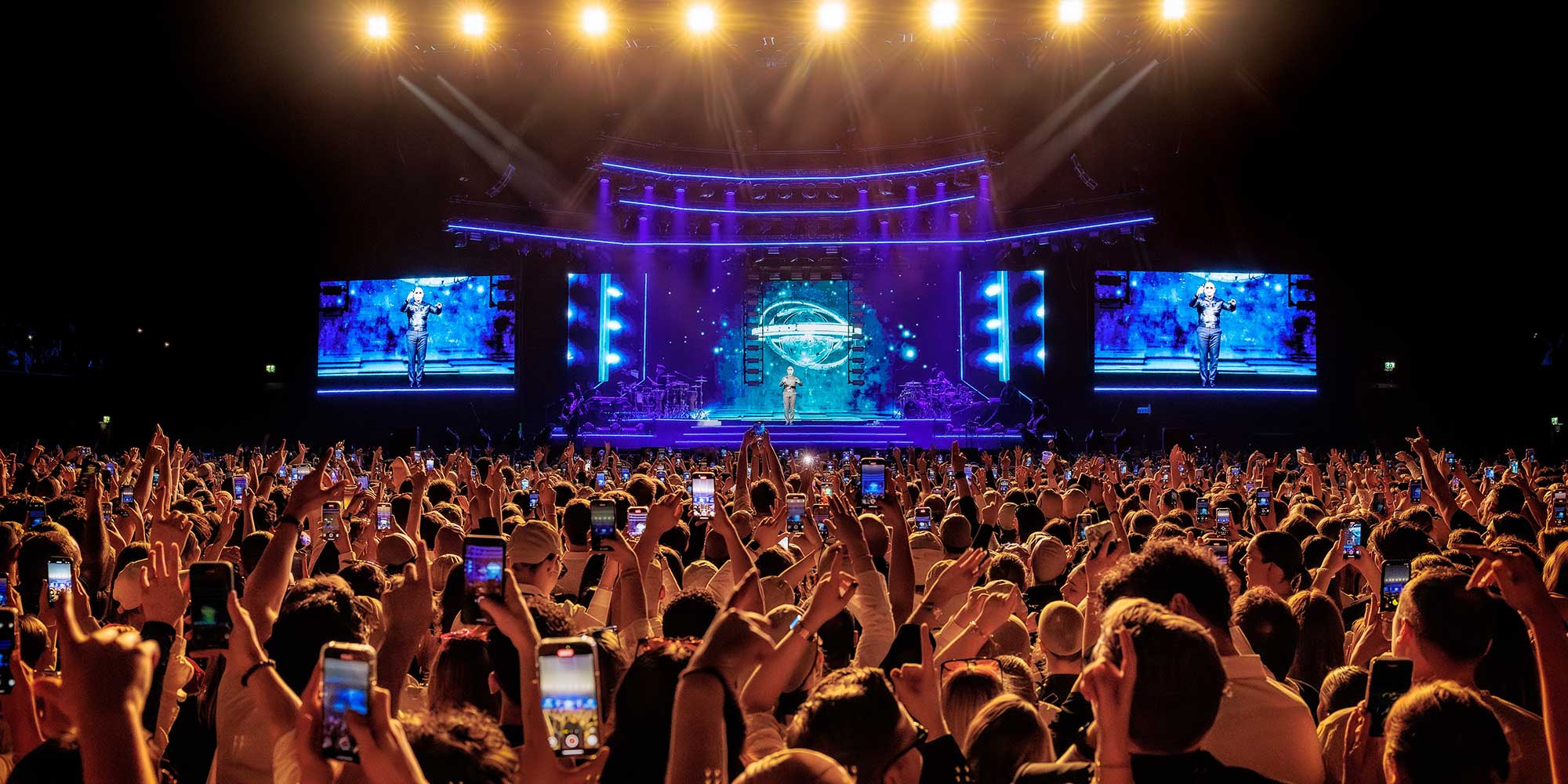 A photo of a concert